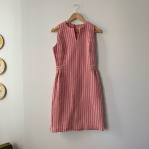 Vintage Red & White Striped Dress